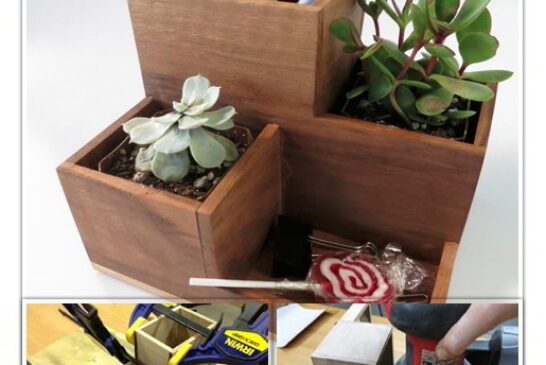 آموزش ساخت جعبه چوبی گلدان جاقلمی جاخودکاری دکوری تزئینی دکوراسیون