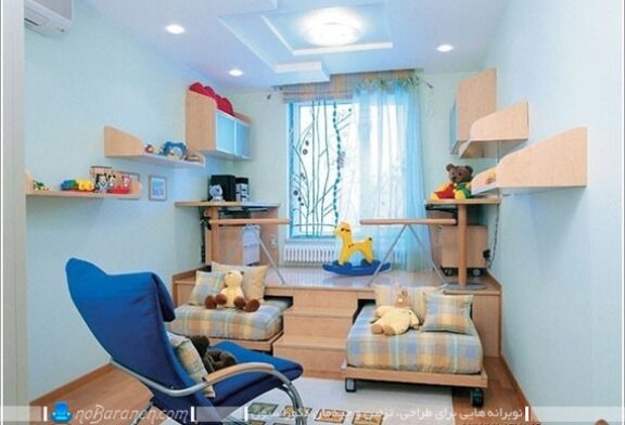 طراحی و تزیین دکوراسیون اتاق کودک در فضاهای کوچک