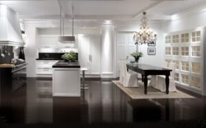 chic-concept-for-modern-tone-for-inspiring-white-kitchen-design-with-dining-area
