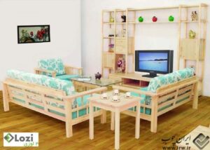 Wooden-sofa-and-furniture-set-designs-for-small-living-room-with-coffee-table