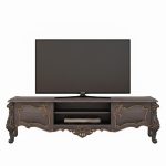 میز تلویزیون آراد سلطنتی منبت چوب راش جزئیات منبت میز تلویزیون آراد, نمای نزدیک صفحه رویی میز تلویزیون چوبی, میز تلویزیون کلاسیک آراد در رنگ سفارشی