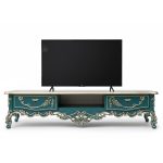 میز تلویزیون آرمیتا منبت شده، چوب راش ترکیه‌ای، تولید ایران چوب